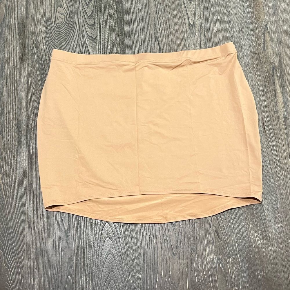 NWT Skims Swim High-Waisted Tube Skirt Cover-Up Swimwear Mini Ochre 4X
